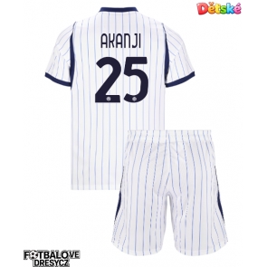 Inter Milan Manuel Akanji #25 Dětské Venkovní dres komplet 2026-27 Krátký Rukáv (+ trenýrky)